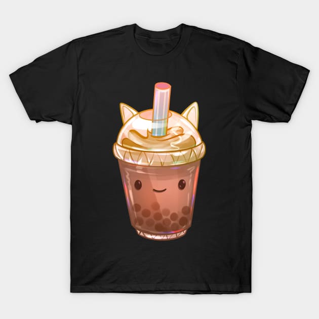 Kitty Milk Tea T-Shirt by Claire Lin